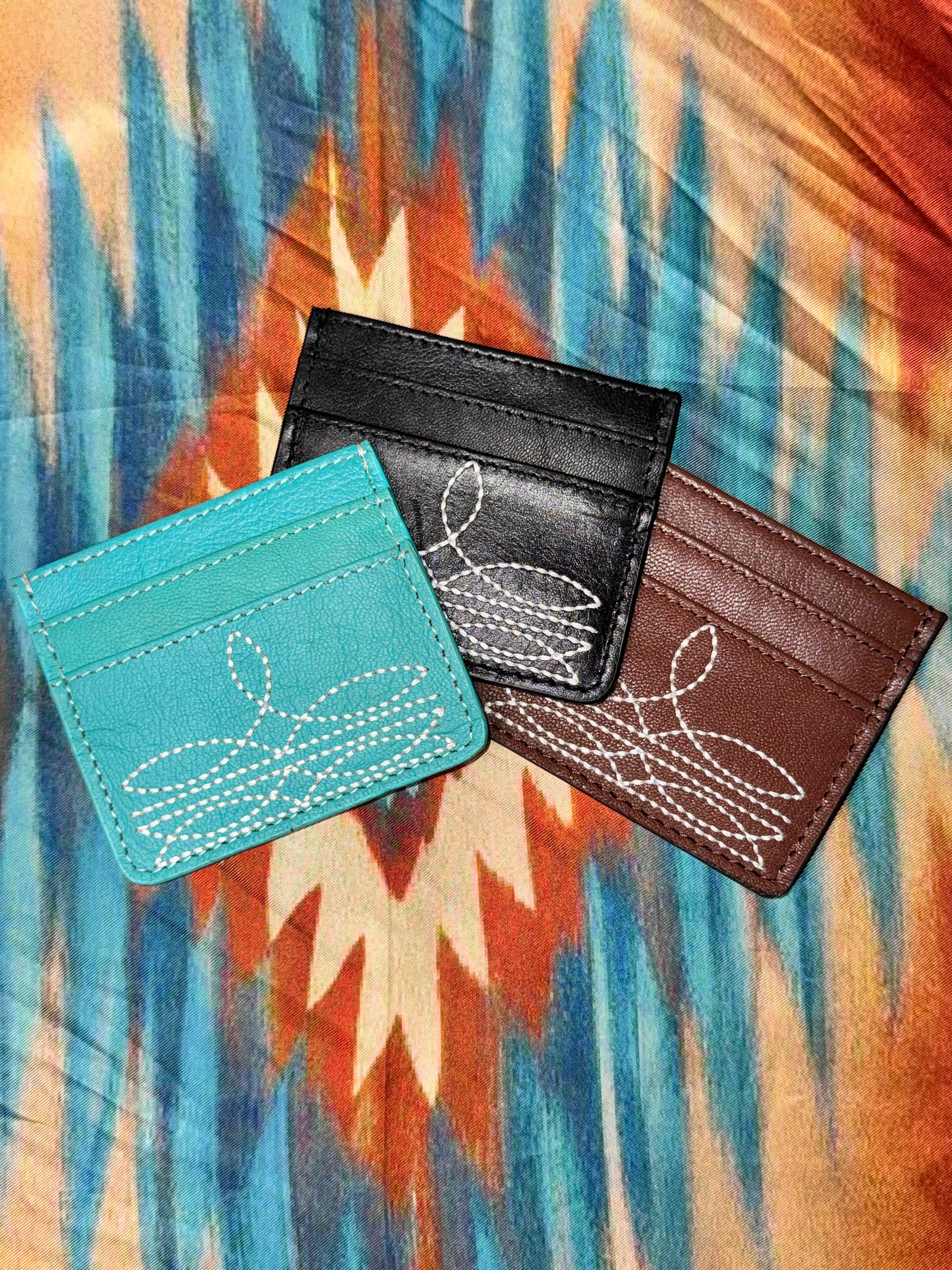 BOOT STITCH CARD HOLDER