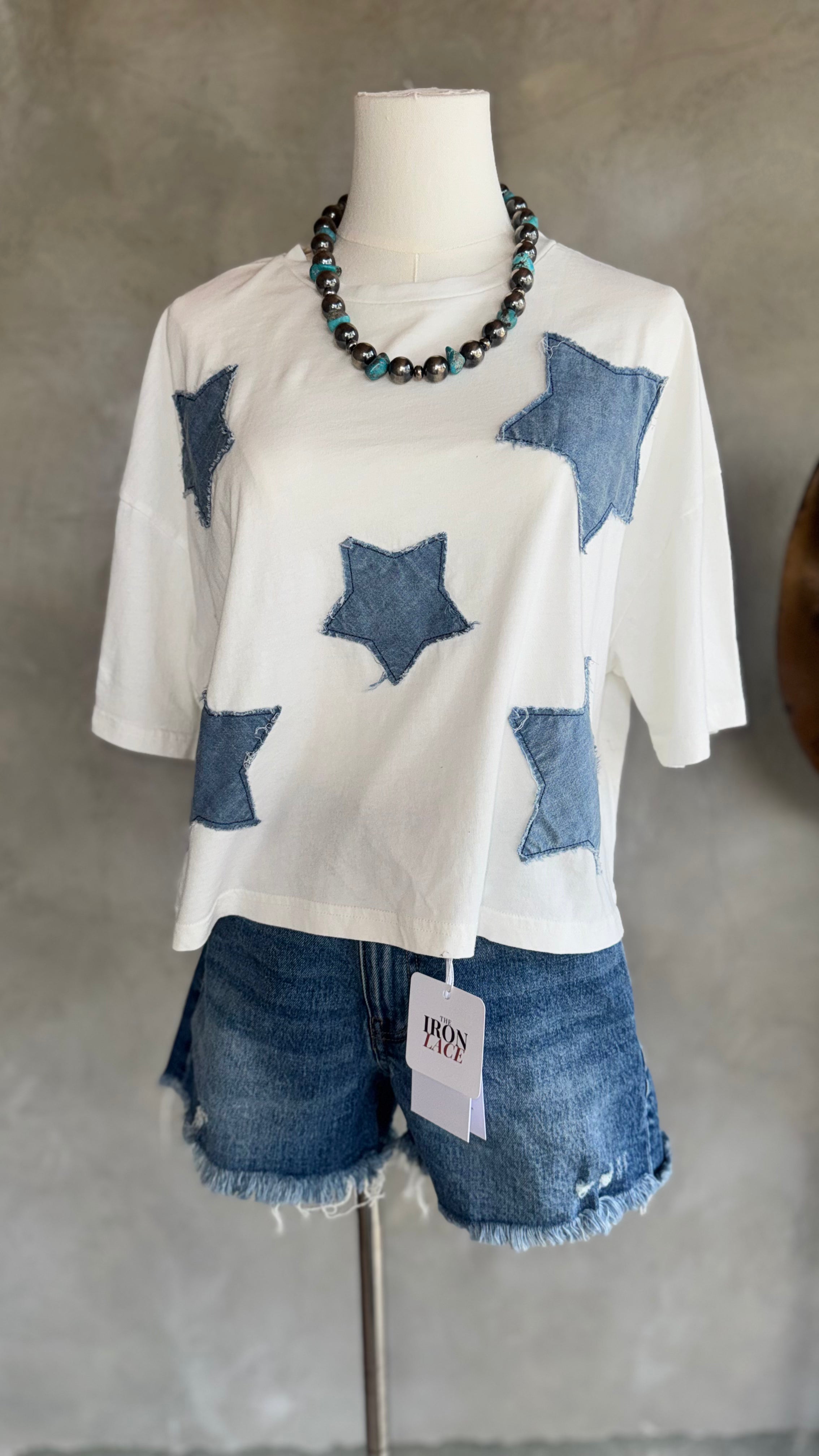 THE LONE STAR BELLE CROPPED TEE