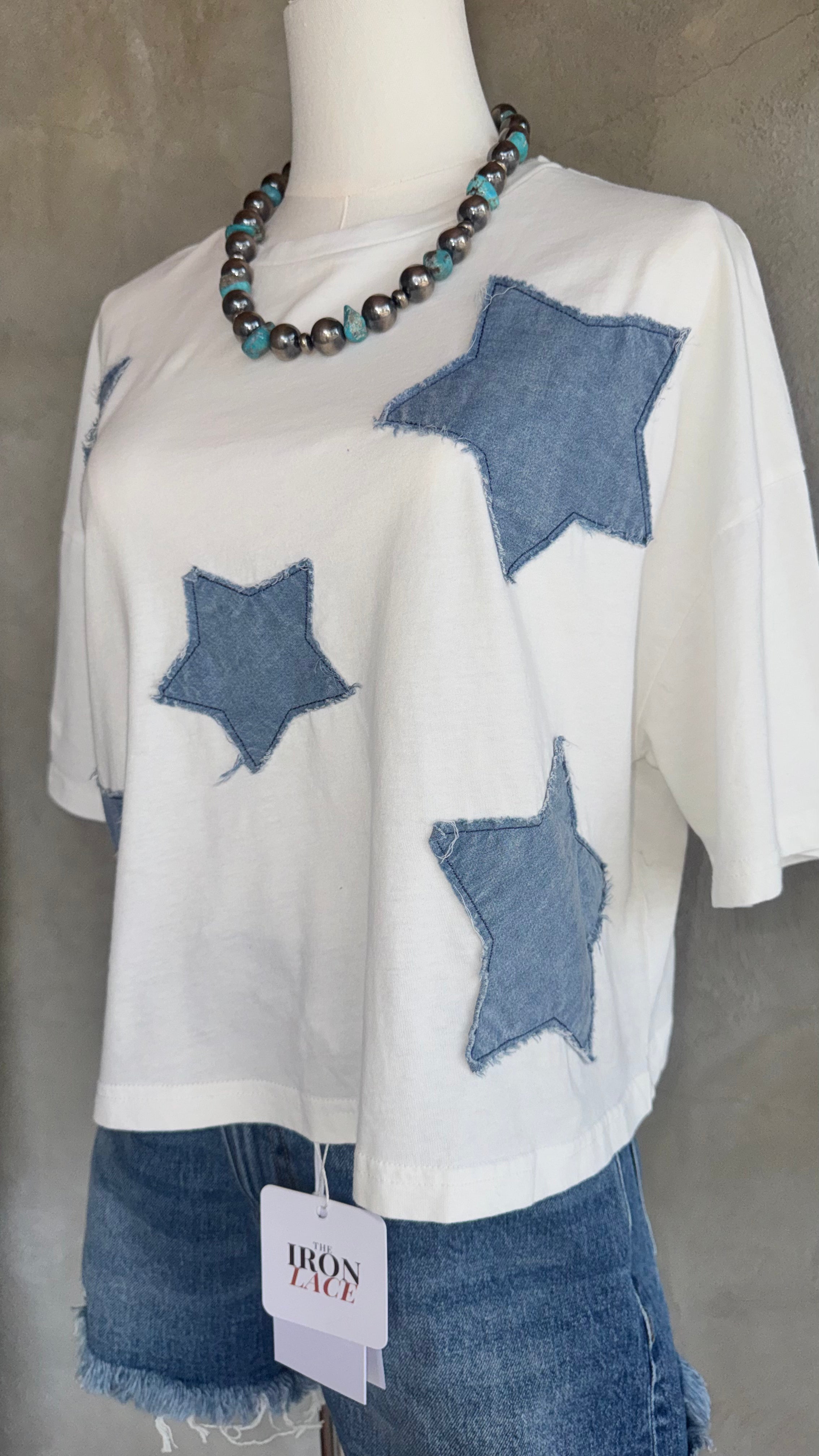 THE LONE STAR BELLE CROPPED TEE